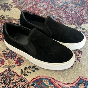 UGG “Abies” Leather Slip-On Sneakers